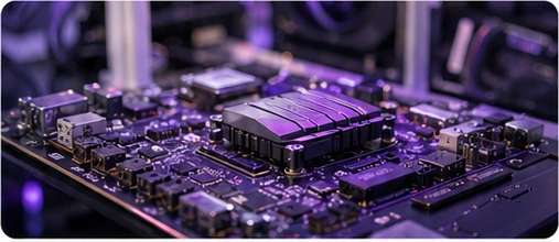 Carte mère en cours de diagnostic dans un atelier informatique